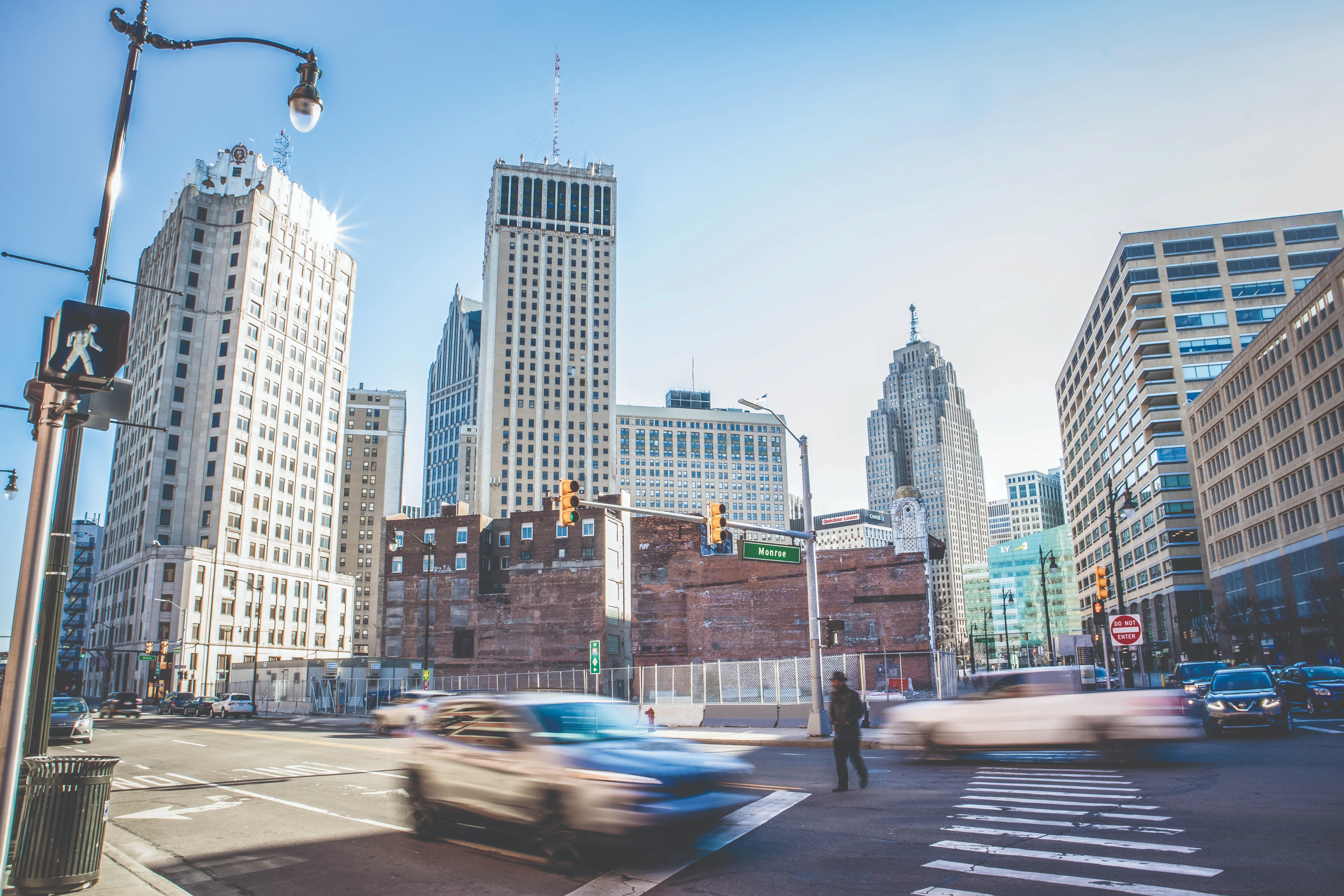 Busy Detroit street