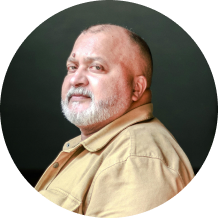 Portrait of a man with scruff