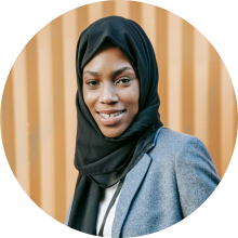 A woman in a hijab