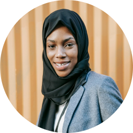 A woman in a hijab
